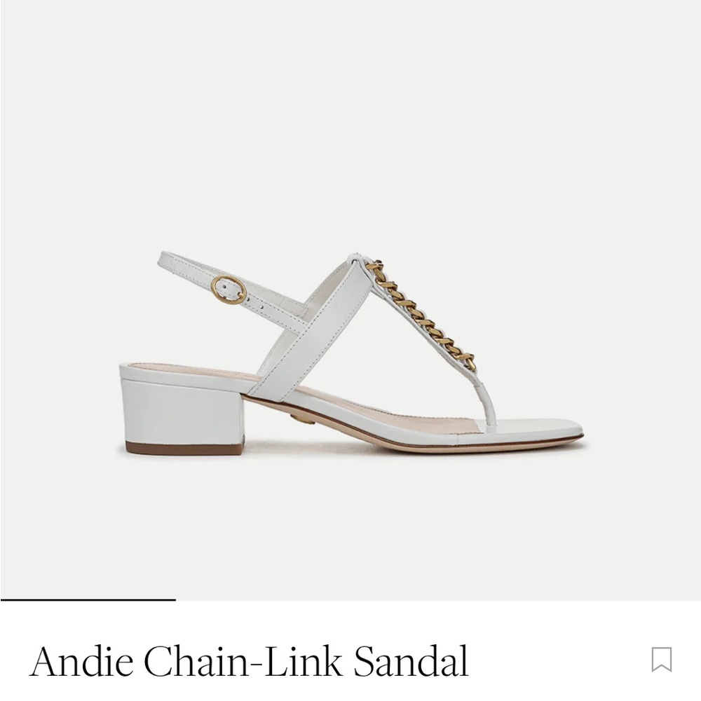 Veronica Beard Andie Chain Link Sandal.Size 7.5